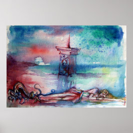 PÓSTER GNOMÓN Y DAMA DEL LAGO