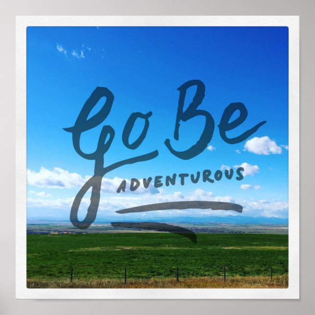 Póster Go Be Adventurous (Frente)