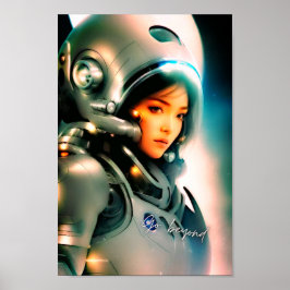 Póster "Go Beyond" Explora el Galaxy Sci-Fi