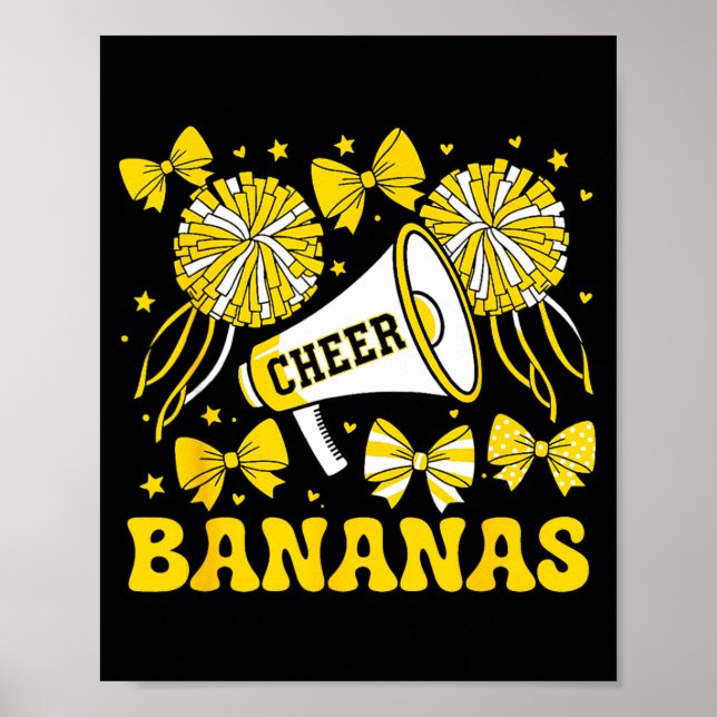 Póster Go Cheer Bananas School Srts Fan Team Srit Name  (Frente)