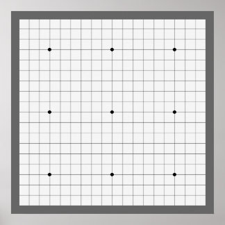 Póster Go Game Board (19x19) (Vers 1)
