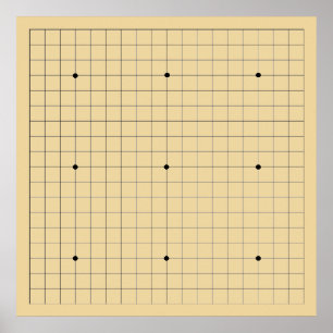 Póster Go Game Board (19x19) (Vers 2)