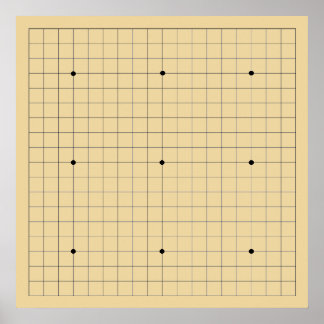 Póster Go Game Board (19x19) (Vers 2)