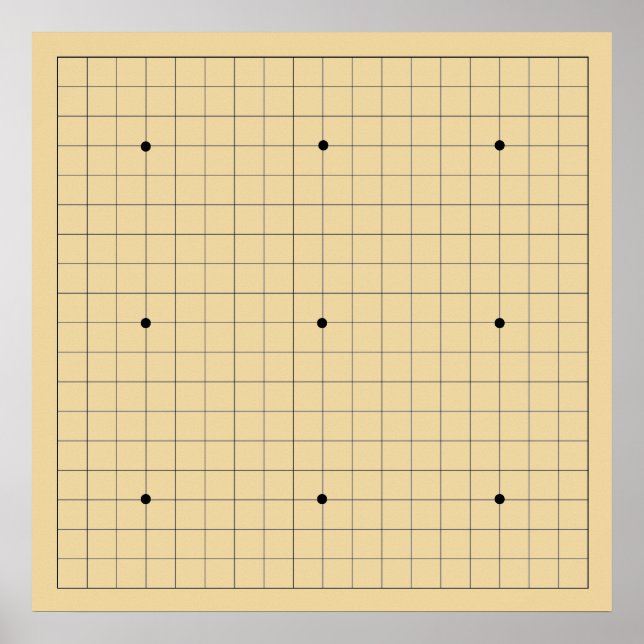 Póster Go Game Board (19x19) (Vers 2) (Frente)