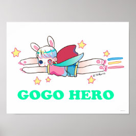 Póster Go Go Hero 16" x 12", papel Poster (mate)