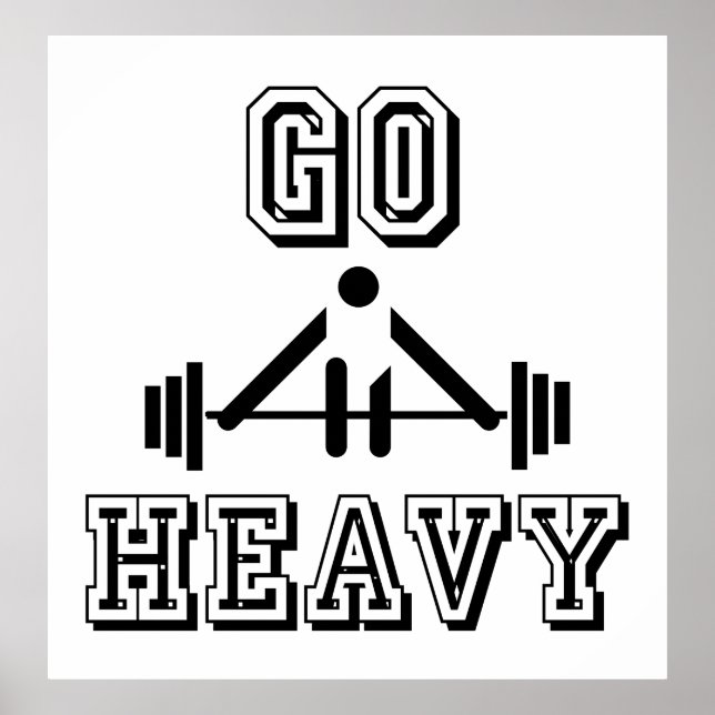 Póster Go heavy (Frente)