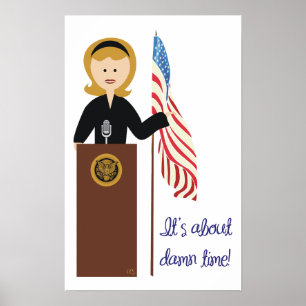 Póster Go Hillary Poster