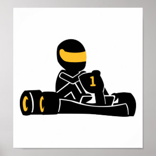 Póster Go Kart racing