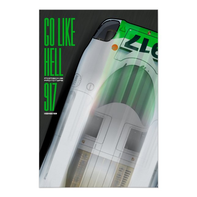Póster Go like Hell 917 Prototype (Anverso)