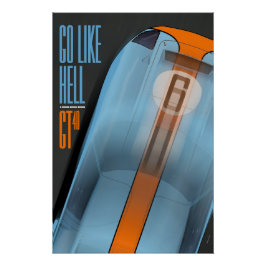 Póster Go like Hell GT40 1968
