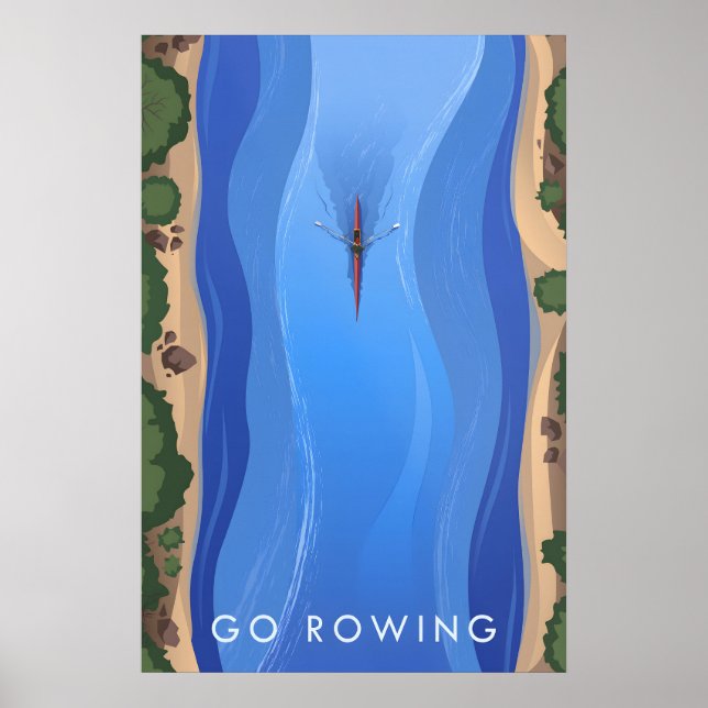 Póster Go Rowing Travel Poster (Frente)