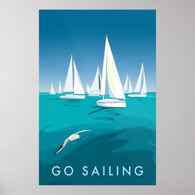 Póster Go Sailing Travel Poster (Frente)