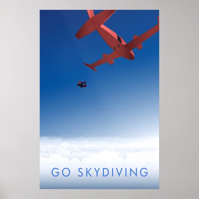 Póster Go Skydiving Travel Poster (Frente)