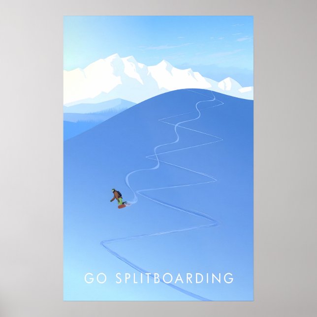 Póster Go Splitboarding Travel Poster (Frente)