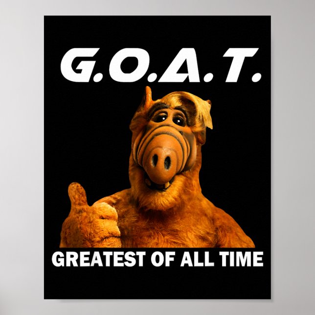 Póster Goat Greatest Of All Time Funny Meme  (Frente)