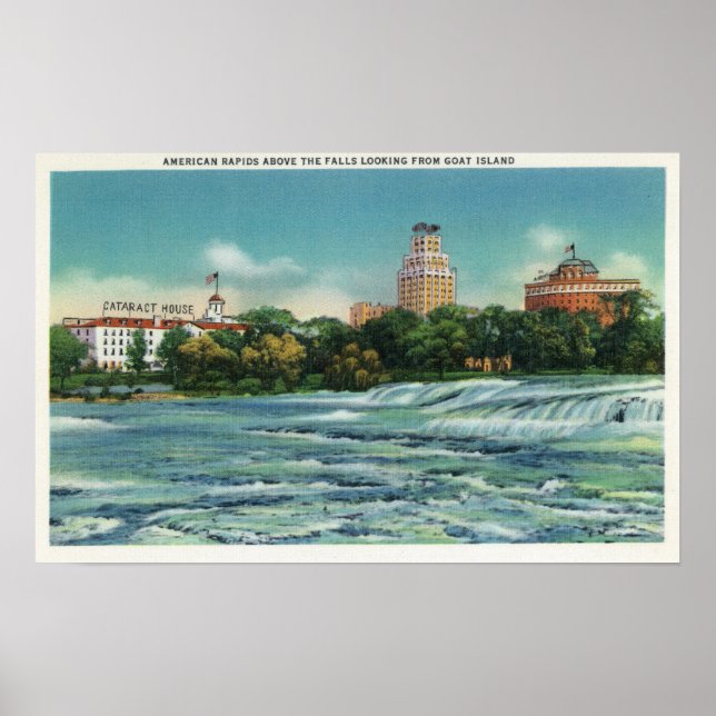 Póster Goat Island View of American Rapids (Frente)