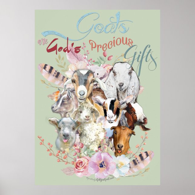 Póster GOAT LOVER | Los preciosos regalos de Dios GetYerG (Frente)