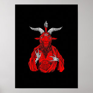 Póster Goat Satan Baphomet
