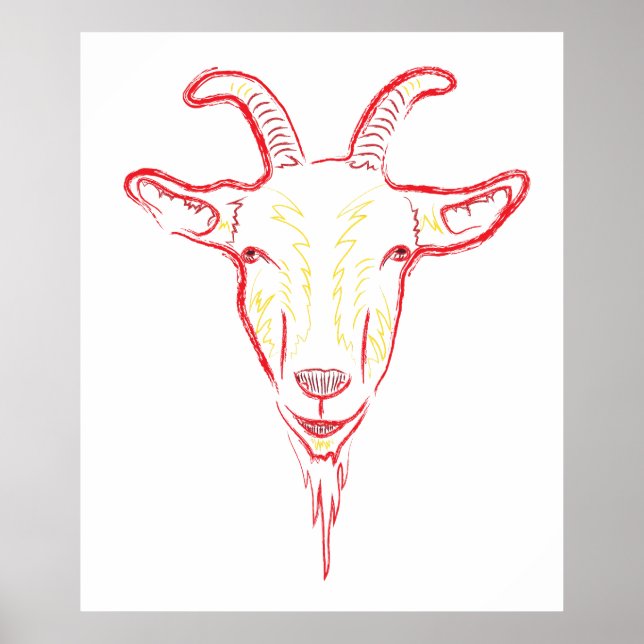 Póster goat sketch (Frente)