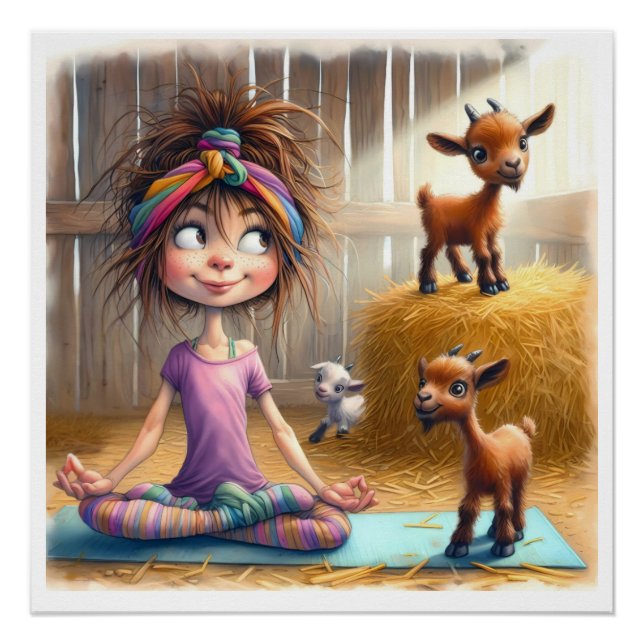 PÓSTER GOAT YOGA (Anverso)
