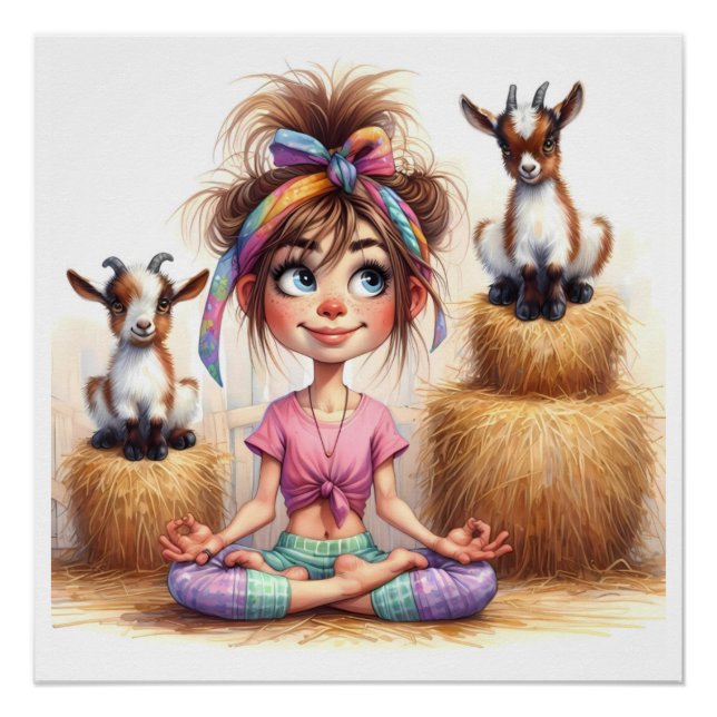PÓSTER GOAT YOGA (Anverso)