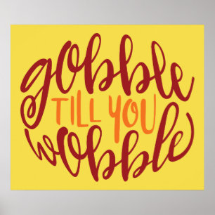 Póster Gobble hasta tu Poster Wobble