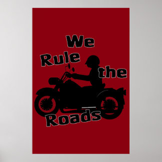 Póster Gobernamos el Poster de las carreteras (en bicicle