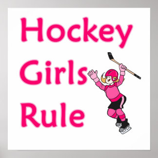 Póster Gobierno de Chicas de hockey