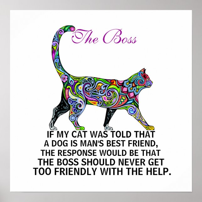 Póster Gobierno de los gatos - El Jefe - Poster - srf (Frente)