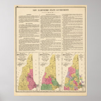 Póster Gobierno del estado de Nuevo Hampshire