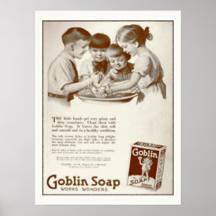 Póster Goblin Soap Vintage Revista Ad Retro