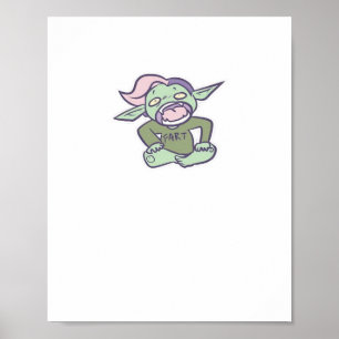 Póster Goblincore Fart Goblin Clásico