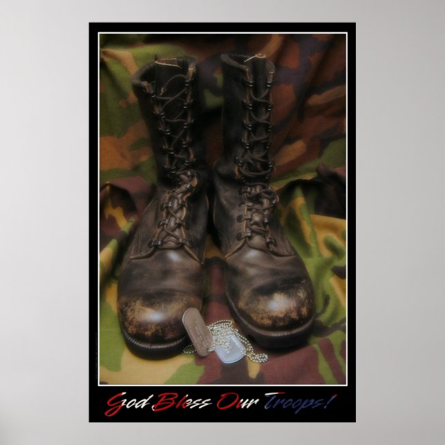 Póster God Bless Our Troops (Frente)