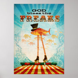 Póster God Bless the Freaks