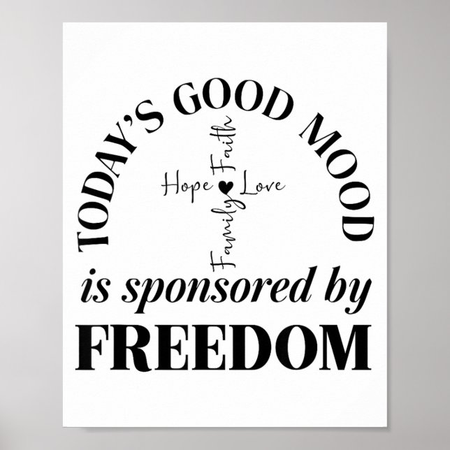 Póster God Family Country Dom Faith Dom Family Love Cross (Frente)