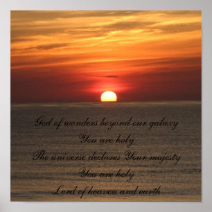Póster God of Wonders Sunrise