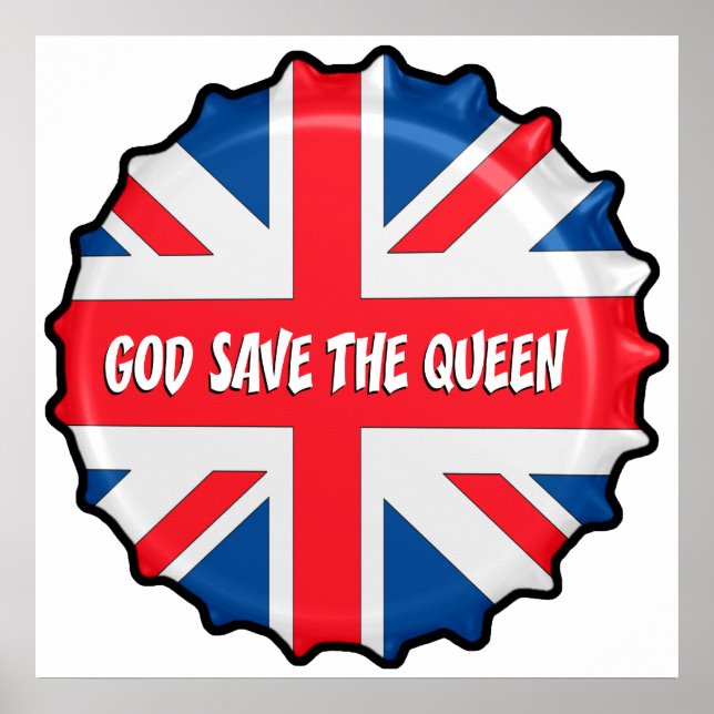 PÓSTER GOD SAVE THE QUEEN (Frente)