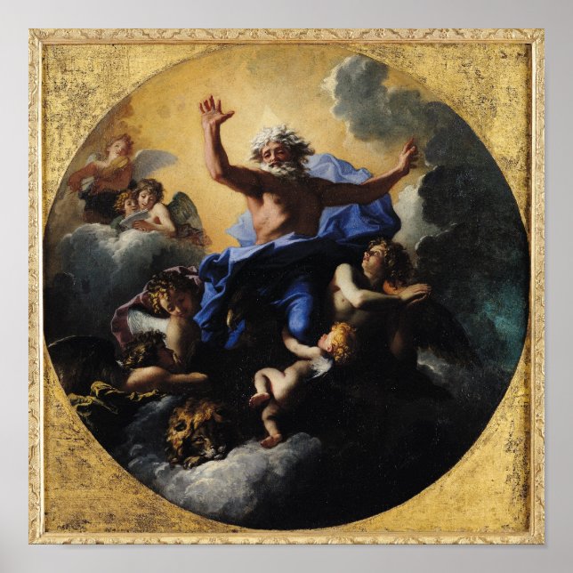 Póster God the Father Carried by Angels (Frente)