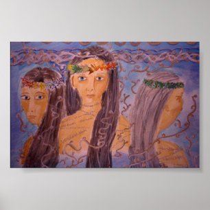 Póster Goddes triple