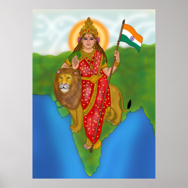 Póster Goddess Bharat Mata  (Frente)