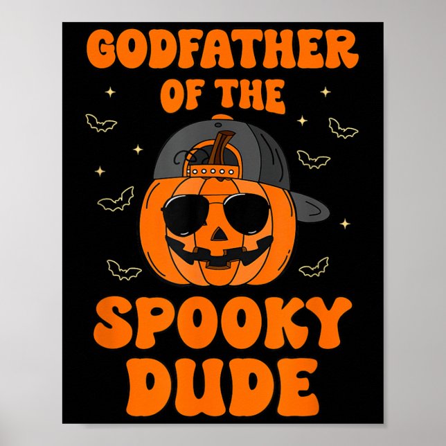 Póster Godfather Of The Soky Dude Halloween Pumpkin Bday  (Frente)