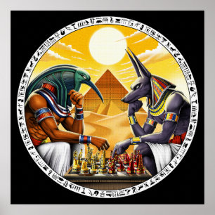 Póster Gods Anubis Thoth