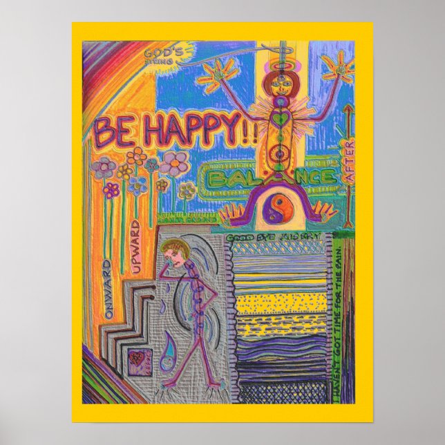 Póster God's String Mind Map V Poster (Frente)