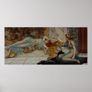 Póster Godward - Mischief y Repose (1895)