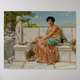Póster Godward - Reverie (1904)