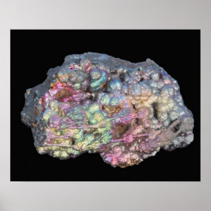 Póster Goethite Mostrando Iridescencia