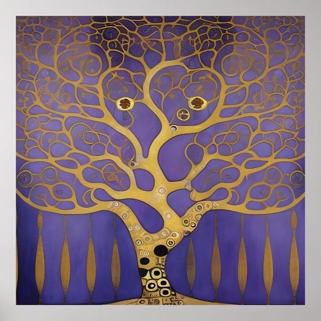 Póster Gogh,Arte impresionista,Gustav Klimt,Arte de Klimt (Frente)