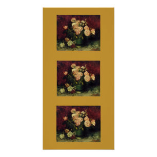 Póster Gogh Peonías Flores Flores Paz Amor Arte Color