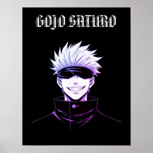 Póster Gojo Saturo Anime 