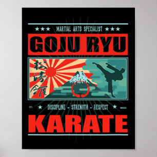 Póster Goju Ryu Karate Kanji